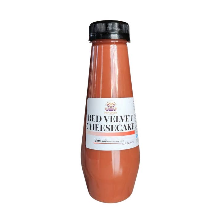 Latte-ish Red Velvet Cheesecake Cold Brew Coffee 12/12oz for wholesale by Drip Queen Coffee