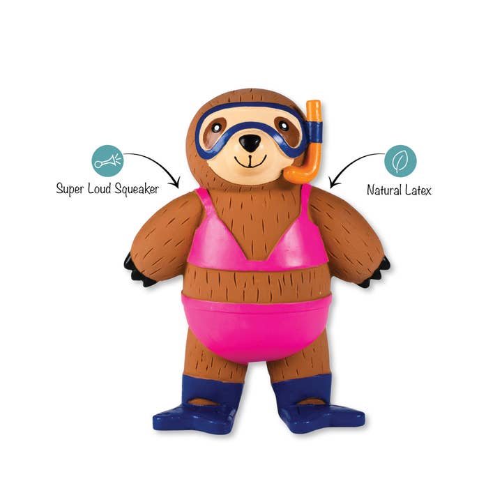 Petshop by Fringe Studio - Vente Peluche – chien - JOUET POUR CHIEN EN LATEX EAT SLEEP SNORKEL