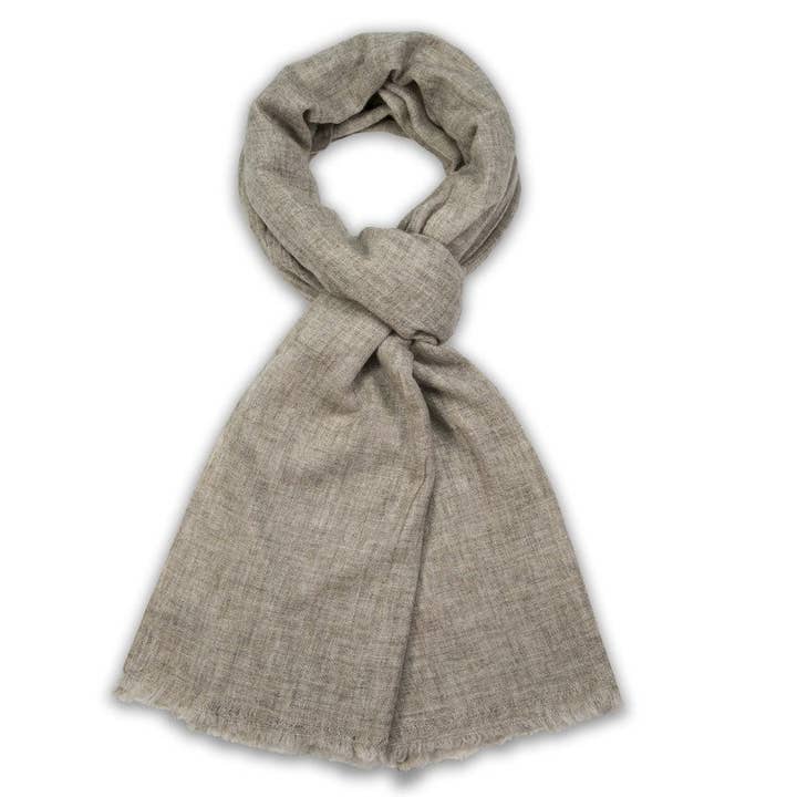 Écharpes en cachemire uni uni - Marron clair pour la vente par BNB Crafts Inc.