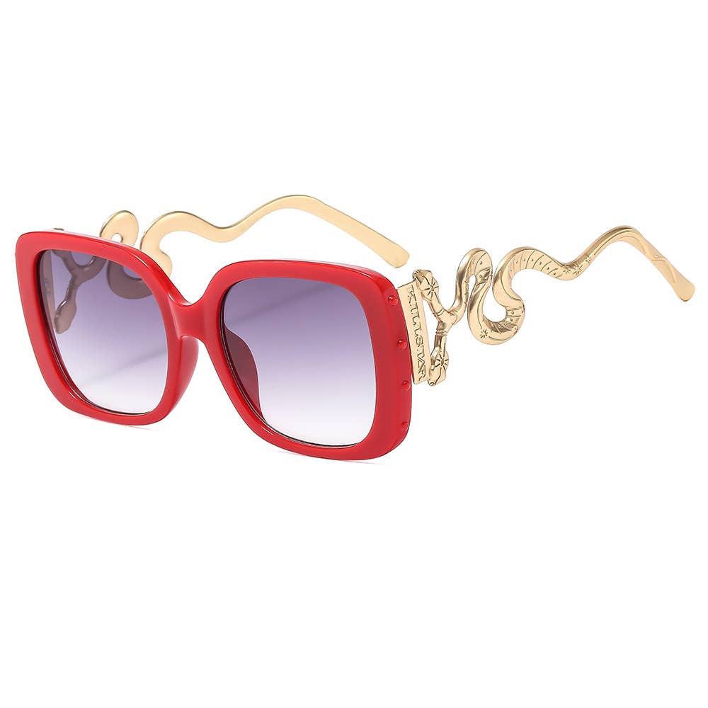 SALINA TRADING INC - Wholesale Sunglasses - Women's - Women's Retro Gothic Double-Headed Snake Sunglasses5