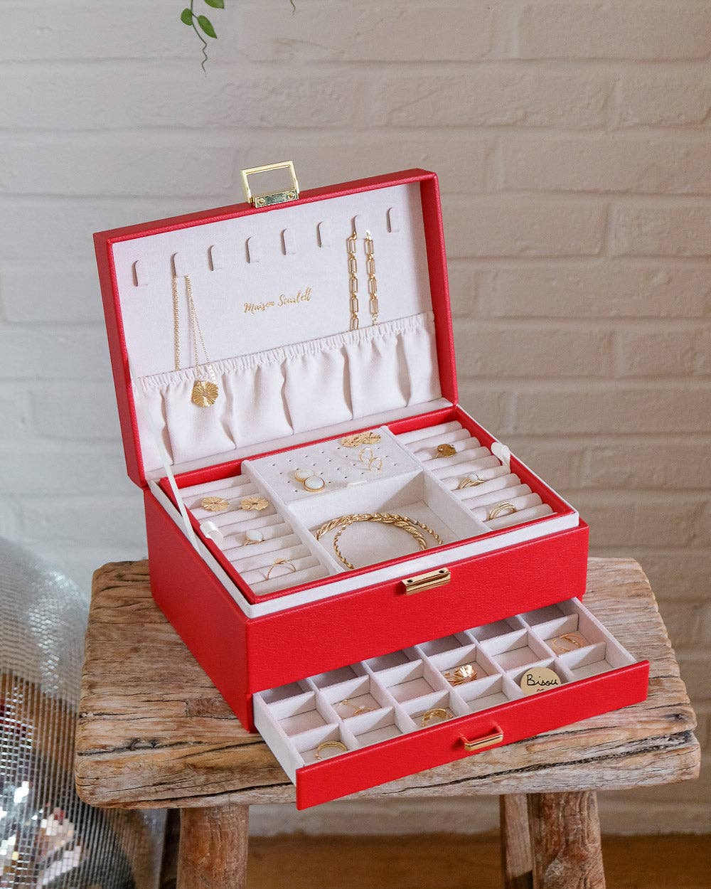 Maison Scarlett - Wholesale Jewelry Box/Organizer - Denise PU leather jewelry box13