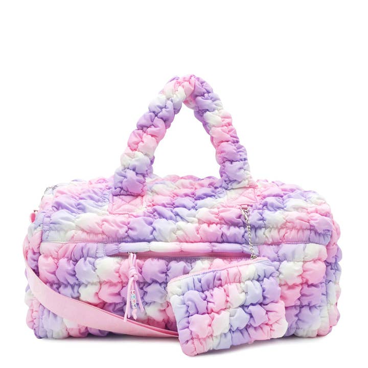 OMG Accessories - Wholesale Weekender Bag - Kids - Quilted Scrunchies Large Duffle Bag