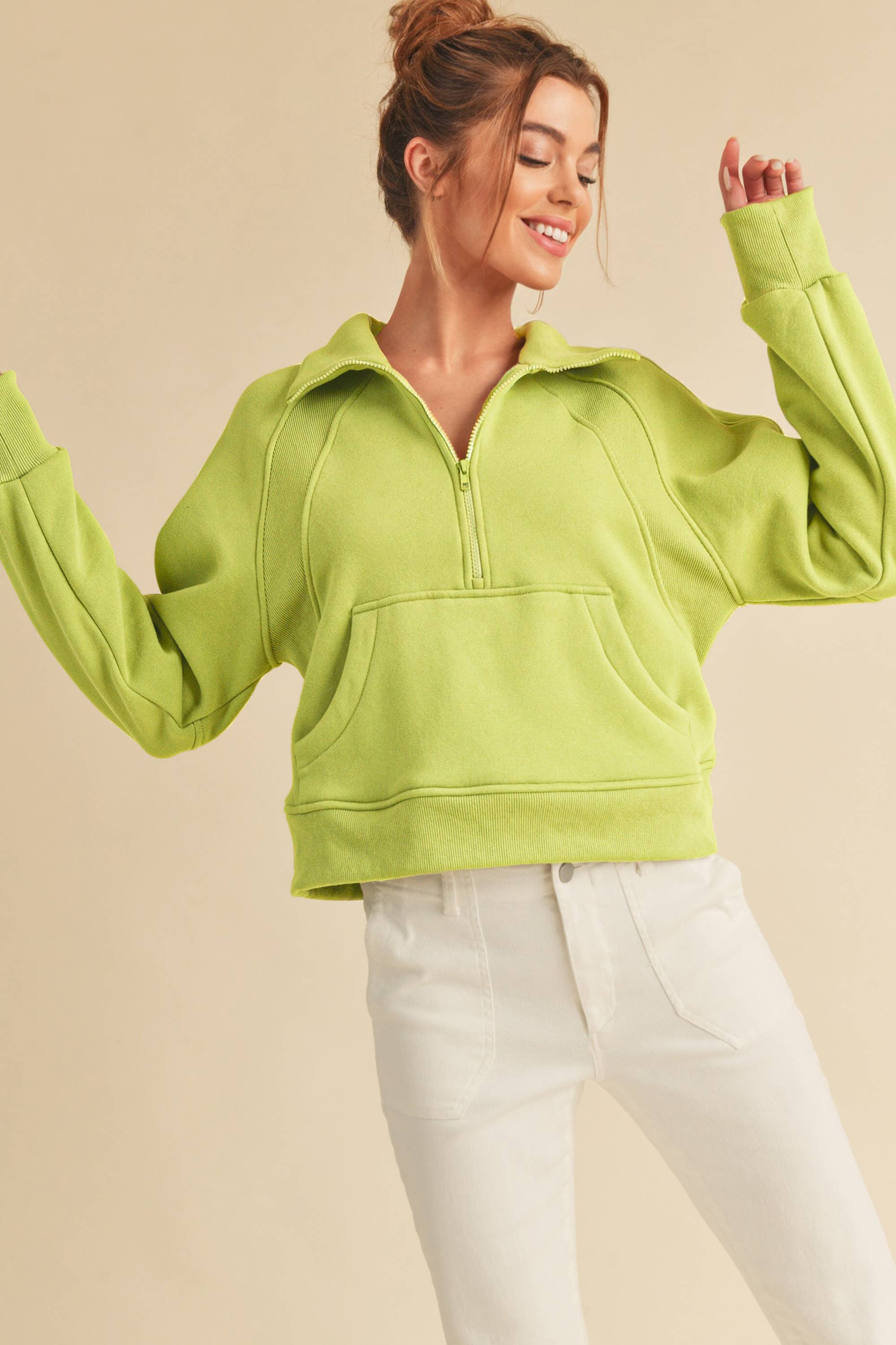 AEMI + CO – wholesale Hoodie – Women's – *SMALL ONLY* 946CK Drea Half-Zip Hoodie18