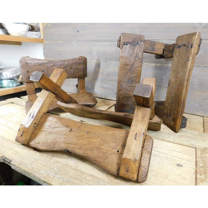 My Amigos Imports - Wholesale Decorative Tabletop Object - Antique Mule Pack-Original-Wood-Donkey Pack-Old-Pack Saddle3