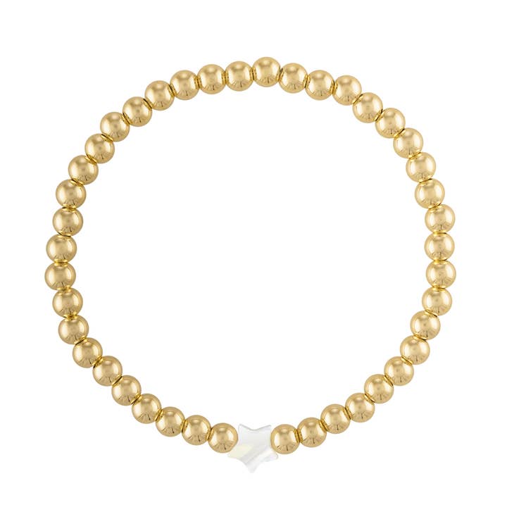 Star Pearl Gold Bracelet for wholesale by Olivia Le