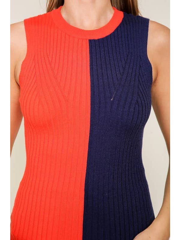 Vanilla Monkey - Wholesale Knit Top - Women's - Game Day Contrast Sweater Ribbed Top5