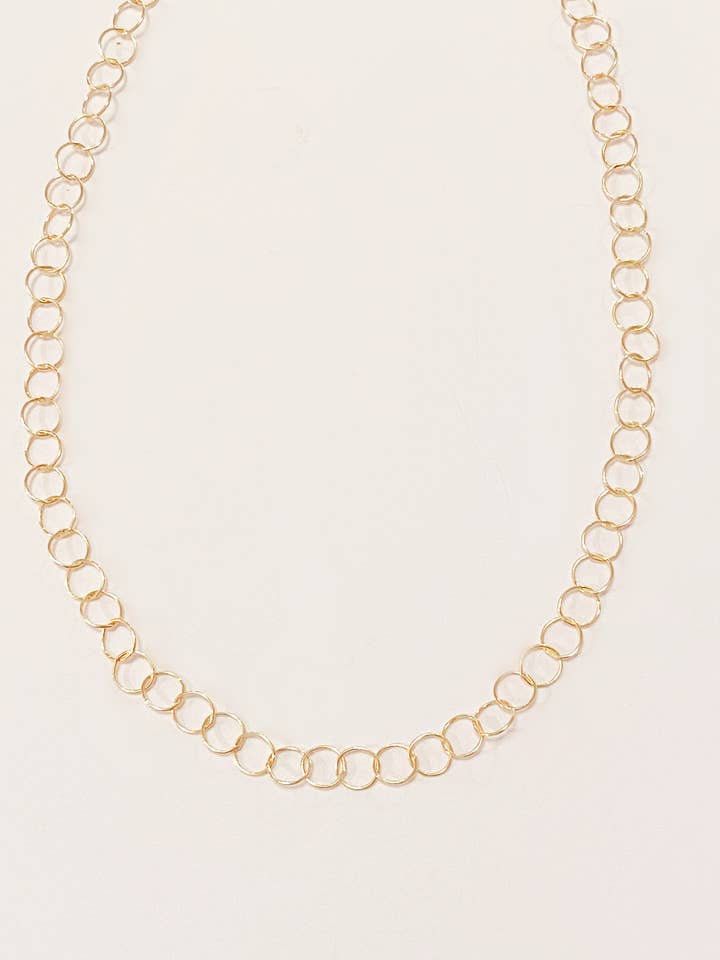 Gold Filled Circle Chain Necklace for wholesale by Boy Cherie