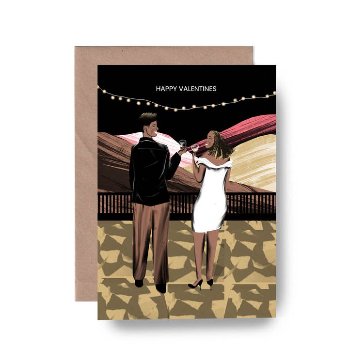 Valentines Card Love and Friendship Greeting Card for wholesale by Tomekah George