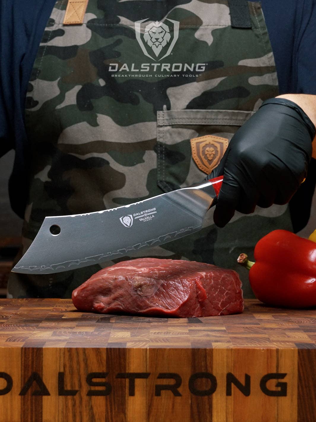Dalstrong - Wholesale Kitchen/Utility Knife - Chef & Cleaver Crixus Knife 8" | Red Handle | Valhalla Series | Dalstrong ©7