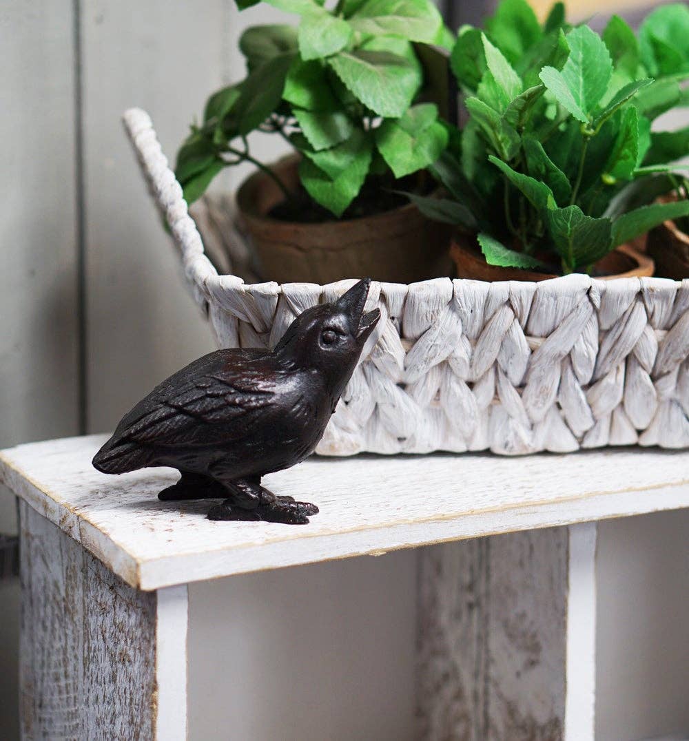 NACH - Vendita all'ingrosso Statuette decorative - Baby Crow in ghisa1