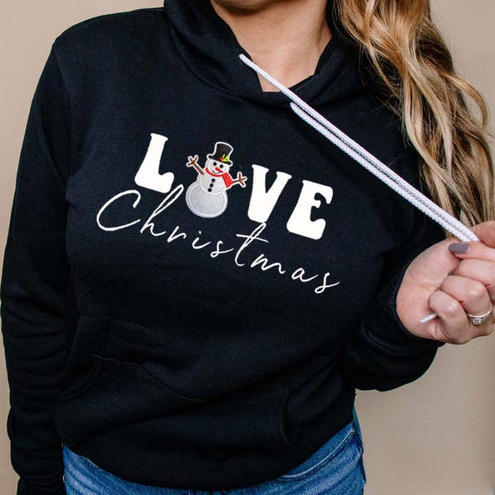 Patch à broder graphique « LOVE CHRISTMAS » pour la vente par Shamaim