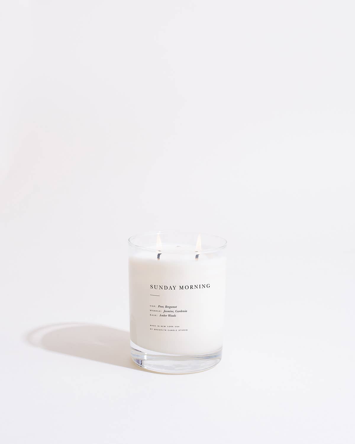Brooklyn Candle Studio - Vente Bougie en bocal - Bougie classique à 2 mèches du dimanche matin2