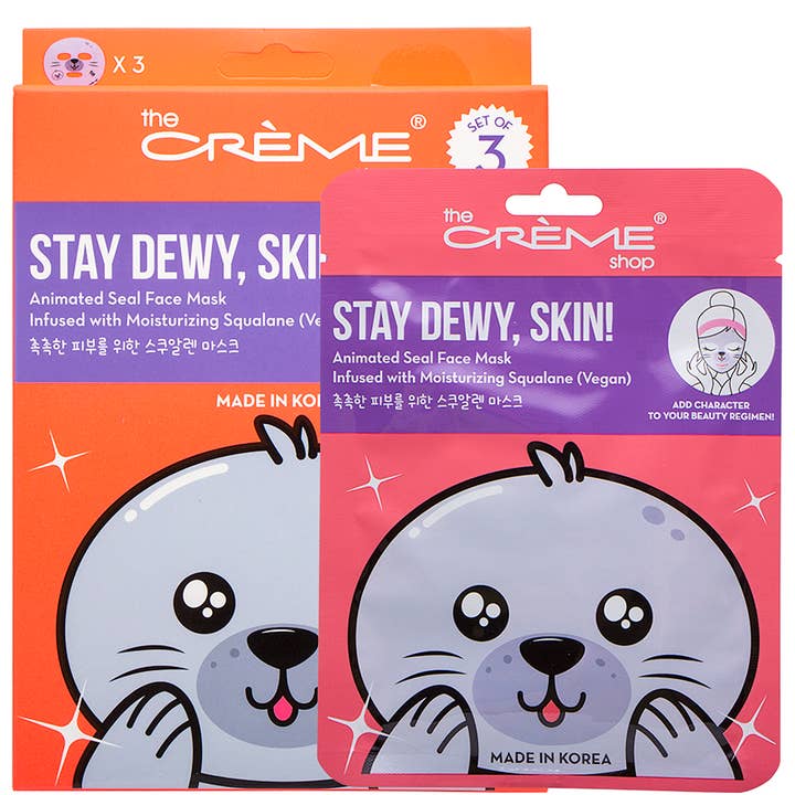 THE CREME SHOP STAY DEWY ANIMATED SEAL FACE MA, CRAM 6706 3 for wholesale by JOIA ACCESSORIES