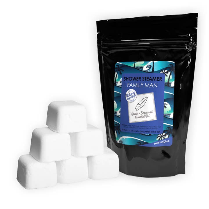 Seriously Shea - Wholesale Shower Steamer/Bomb - Best Seller! Shower Steamer 6-pack | Family Man