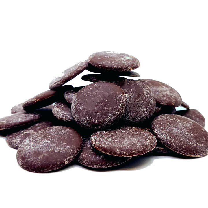 Sugar Free Dark Chocolate Discs - Vegan/Gluten Free for wholesale by Pure Lovin' Chocolate