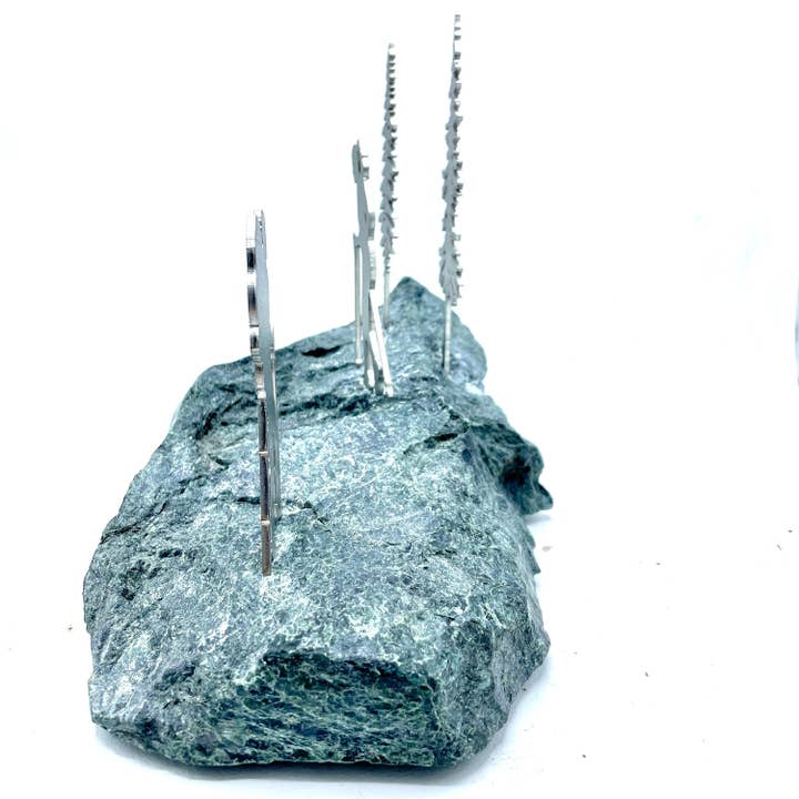 Vermont Rocks! - Wholesale Sculpture - Hiking Sculpture. Truly Unique Gift, Stainless Steel And Sto4