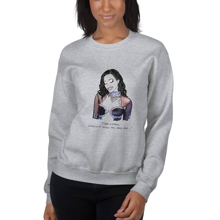 El loco del Pelo Rizo - Vente Sweat-shirt à imprimés – femme - Sweatshirt épais et chaud « Slow mo » Chanel5