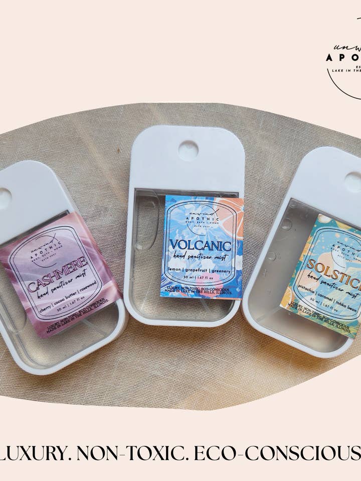 Hydrerende hånddesinfektionsspray for engroshandel hos Unwind Apothic