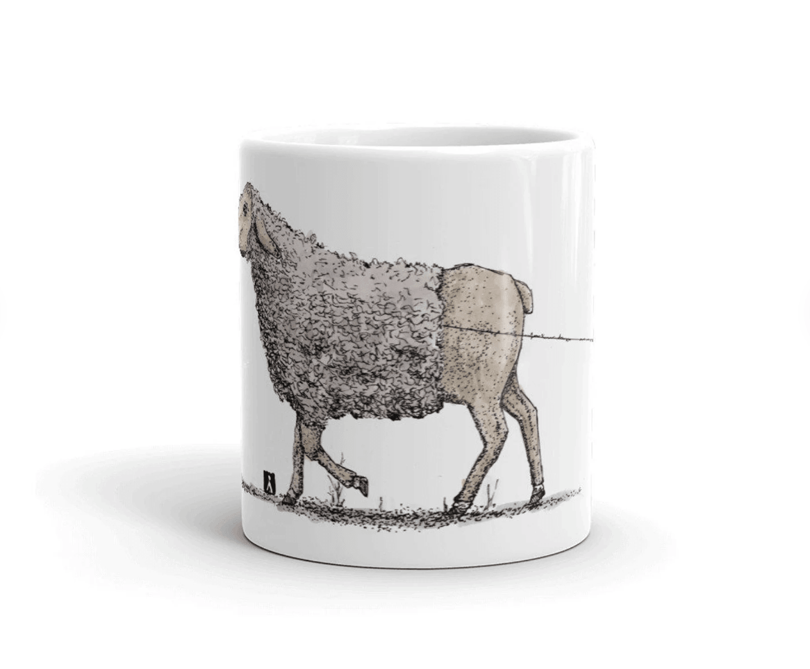 Bellavance Ink - Wholesale Coffee Mug - Coffee Mug With Sheep Losing Her Wool5