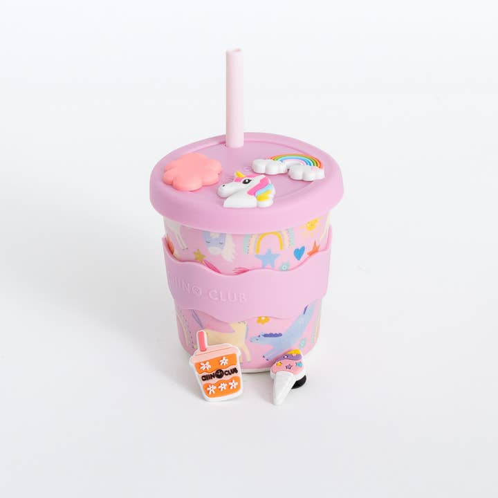 Chino Club - Wholesale Drinking glass/cup – Kids & Baby - Unicorn Chino Charm Cup 8oz1