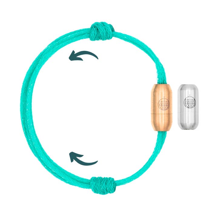 Bali Sea Bracelet made from fishing net - adjustable with clasp for wholesale by BRACENET