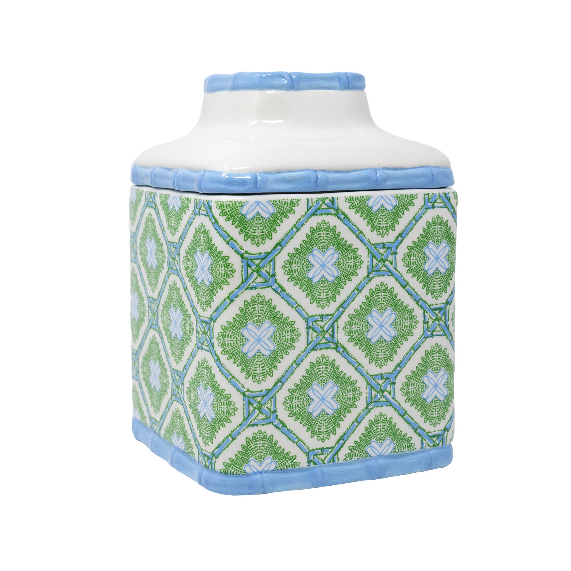 Lilly Pulitzer by Lifeguard Press - Wholesale Tissue Box - Tissue Holder, Bamboo Logo Trellis1