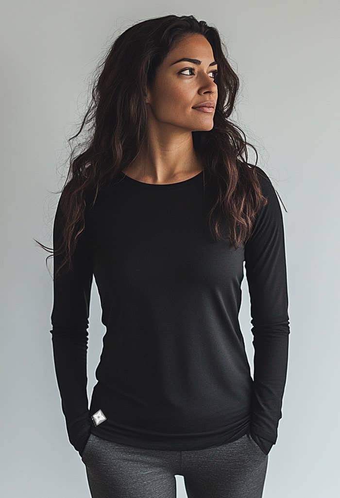 Proteck'd Emf Apparel - Wholesale T-Shirt - Unisex - Proteck'd Faraday Silver Lined Emf Proof Long Sleeve Shirt1