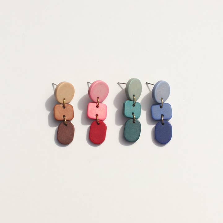 Rover & Kin - Wholesale Dangle Earrings - Ombré Clay Earrings