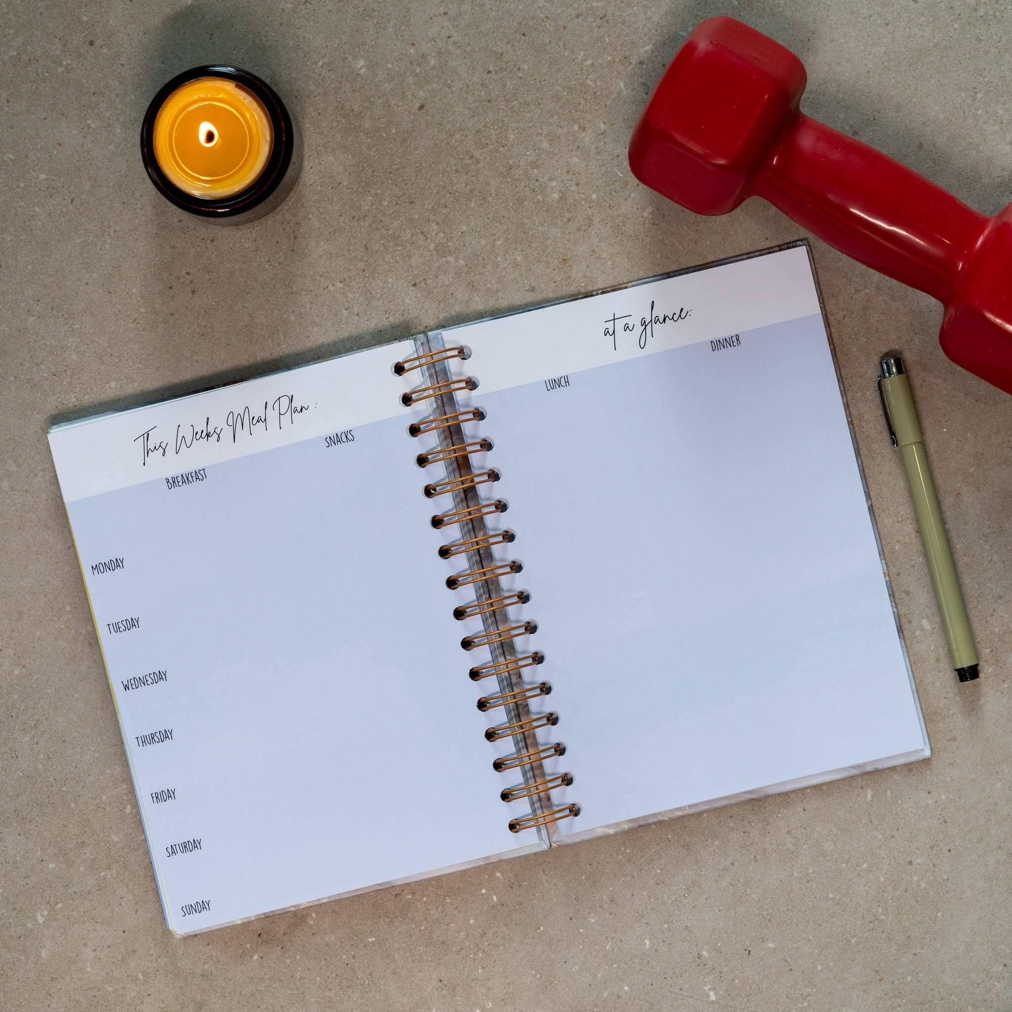 GirlGottaChange - Wholesale Planner - 'Live Your Best Life' 6-Month Undated Health & Fitness Planner10