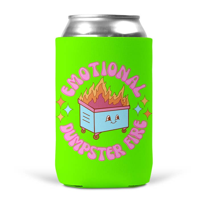 tcbco - Wholesale Drink Huggers & Koozies - Emotional Dumpster Fire Koozie4