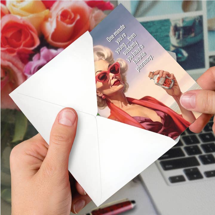 NobleWorks - Wholesale Birthday Card - Birthday Card - Favorite Pharmacy (1 Card)2
