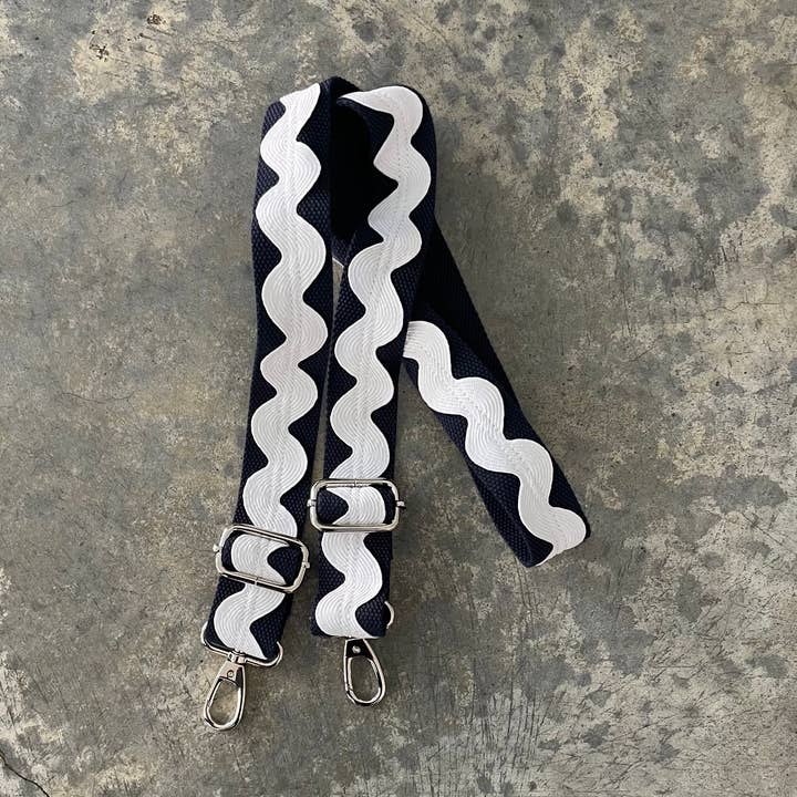 Shoulder Strap - Navy and White for wholesale by Love Friday