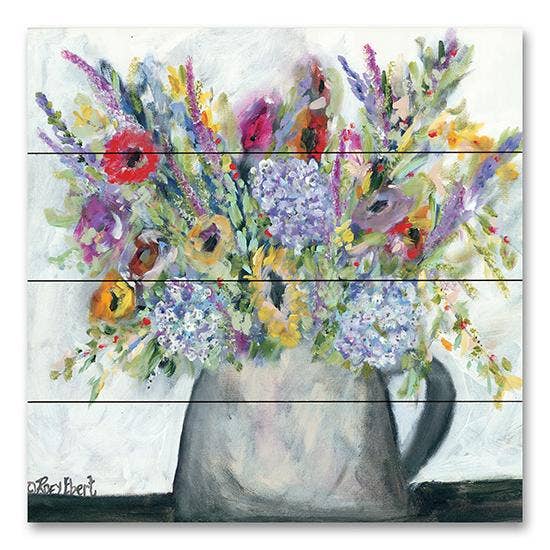 REAR336PAL - Hydrangeas in Pitcher - 12x12 for wholesale by Penny Lane Fine Art