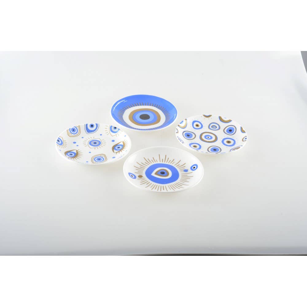 AULICA - Vente Assiettes/plats/bols de décoration - Coupelles chance bleues 12cm - lot de 44