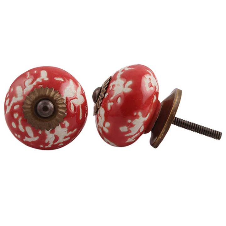 12 Piece Ceramic Cute Dresser Knobs Cabinet Pull and Handle for wholesale by Daana Paani LLC