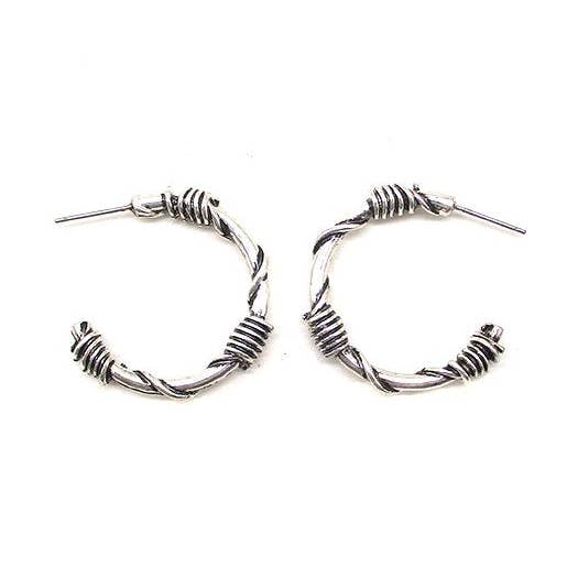 Snowing West - Vendita all'ingrosso Orecchini a cerchio - ORECCHINI A CERCHIO CON FILO SPINATO WESTERN0