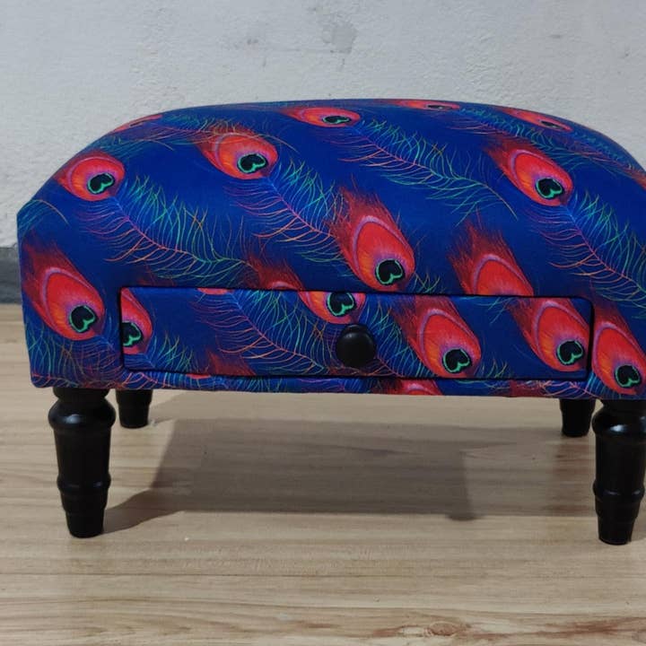 Pluizige Stoffen Voetenbank Met Lade voor wholesale door Minster Stylish Living Ltd