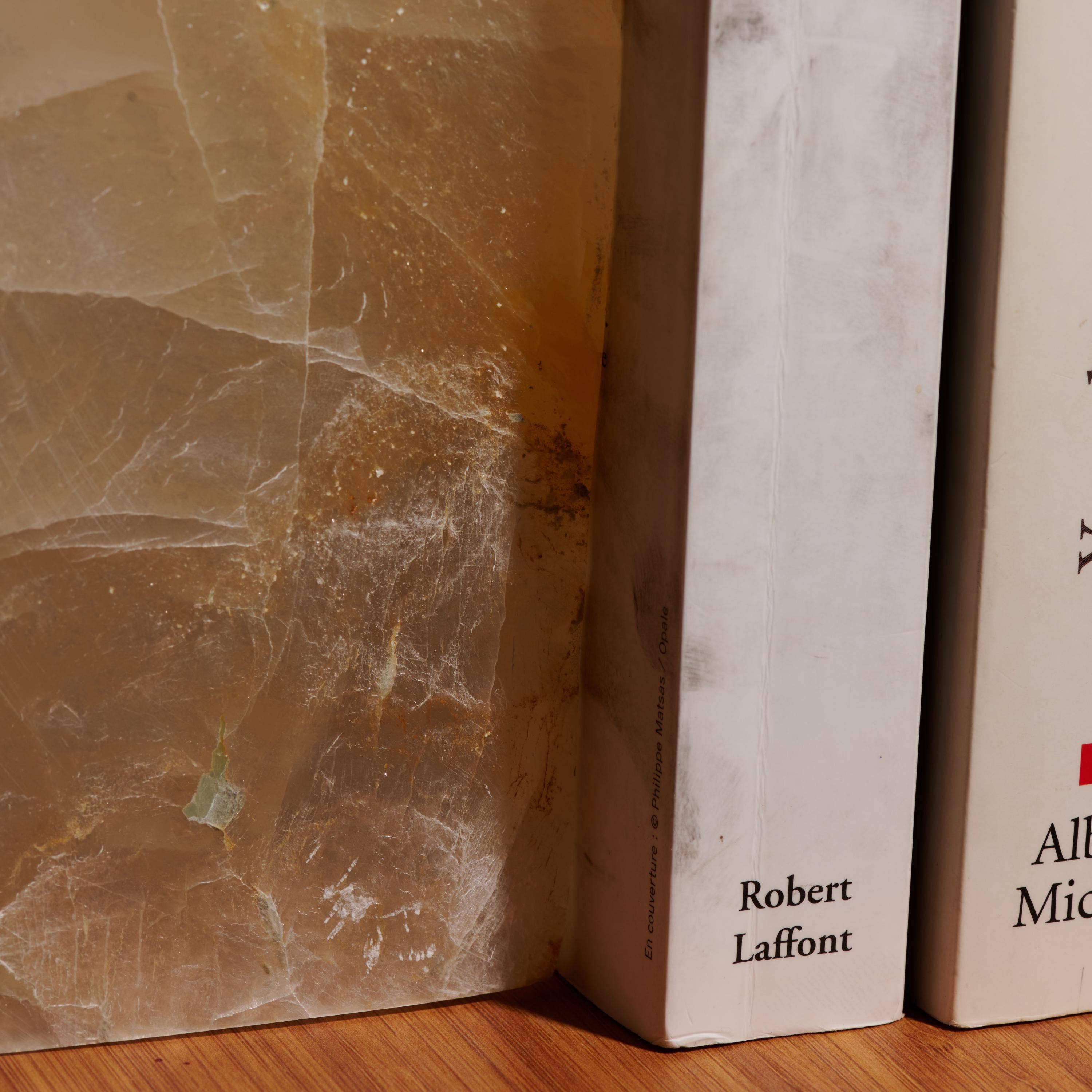 Yemma Goods - Vendita all'ingrosso Fermalibro - Set fermalibri in cristallo di selenite - colore naturale marocchino6