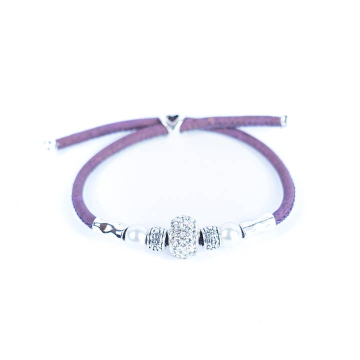Meninas Bonitas Cork – Großhandel Armband mit Charms/Anhängern – handgefertigter Korkschmuck für Damen aus Portugal BR-465-MIX-6 (NEU)