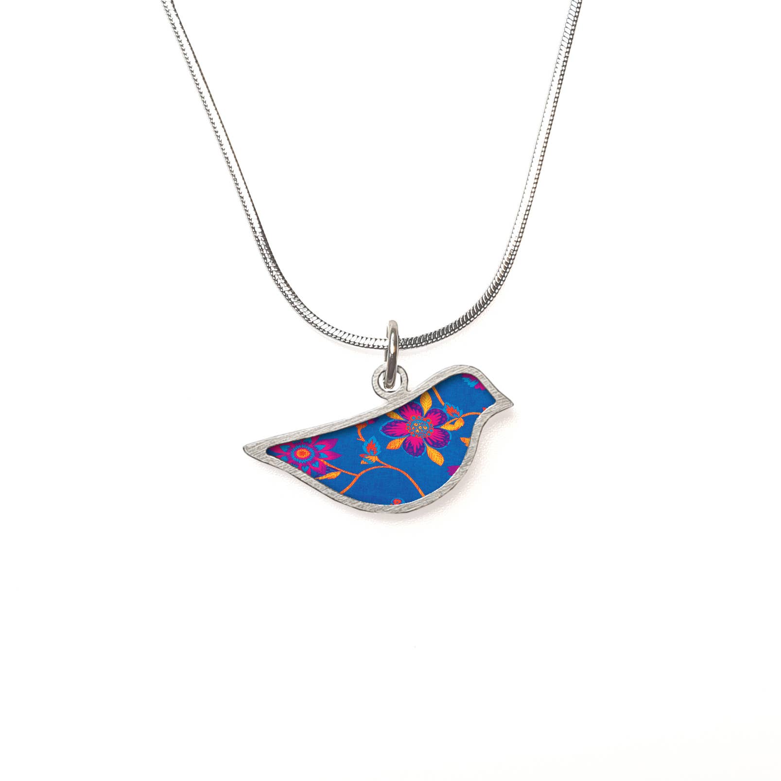 Noa Jewellery - Wholesale Pendant/Charm Necklace - Bird pendant with a decorated ceramic6