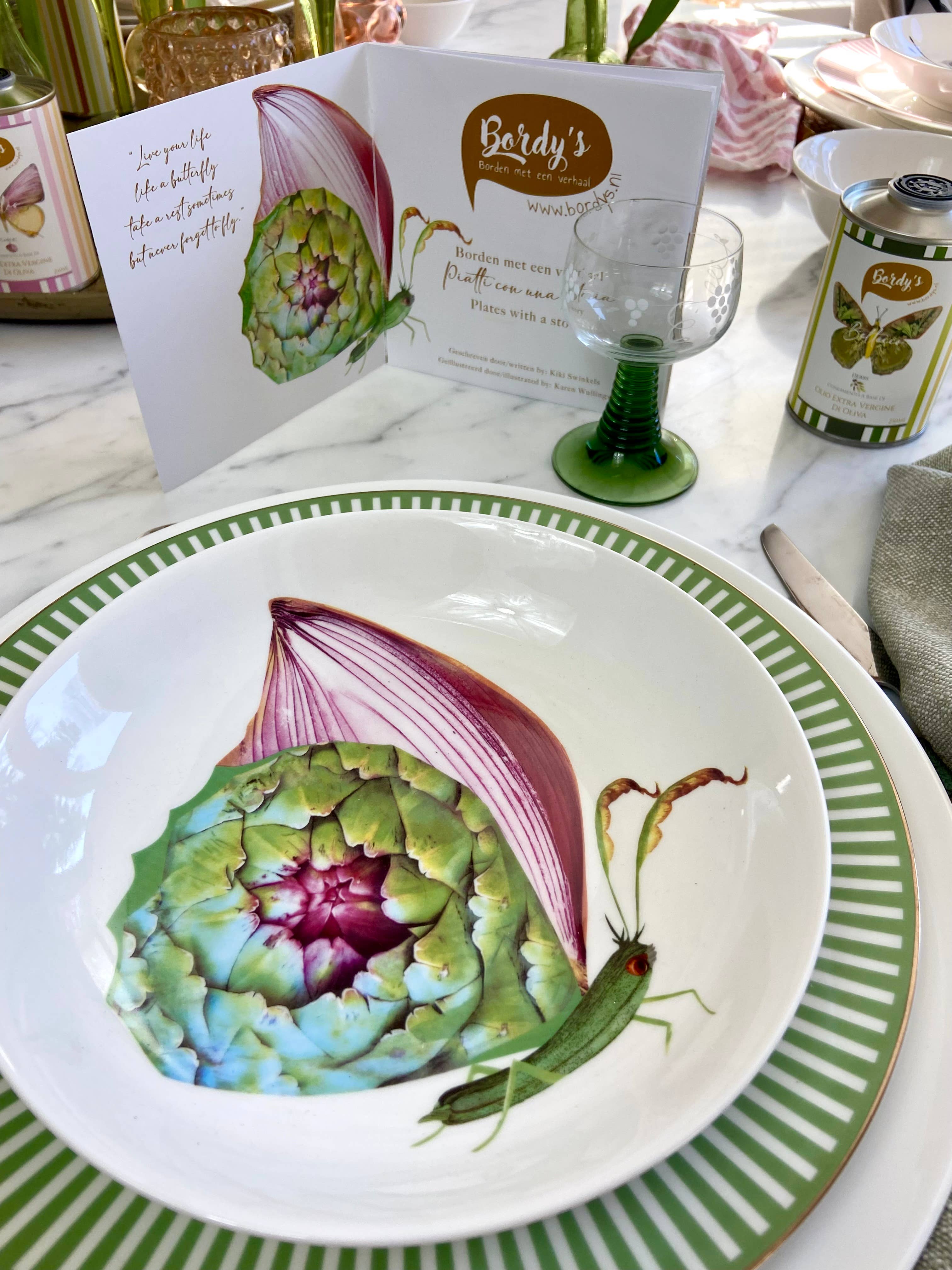 Bordy's - Wholesale Dinner Plate - The Dolce Vita of a Farfalla - Piatti Fondi7