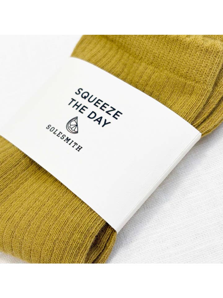 Solesmith – Meias - Mulher por atacado – Meias de Algodão com Folhos "Aproveita o Dia"