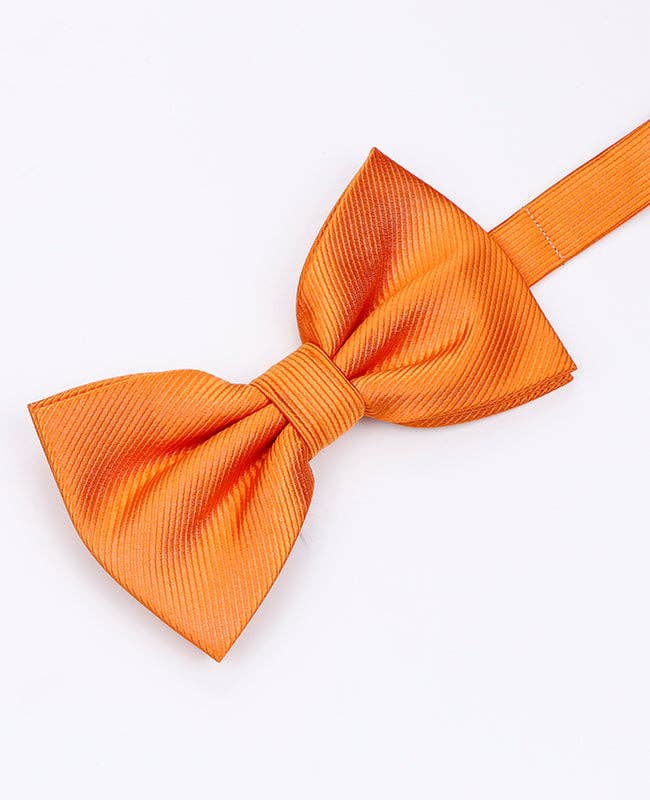 Unipap's - Wholesale Bow Tie - Men's - Men's XL Orange Bow Tie in Polyester "Lucien"0