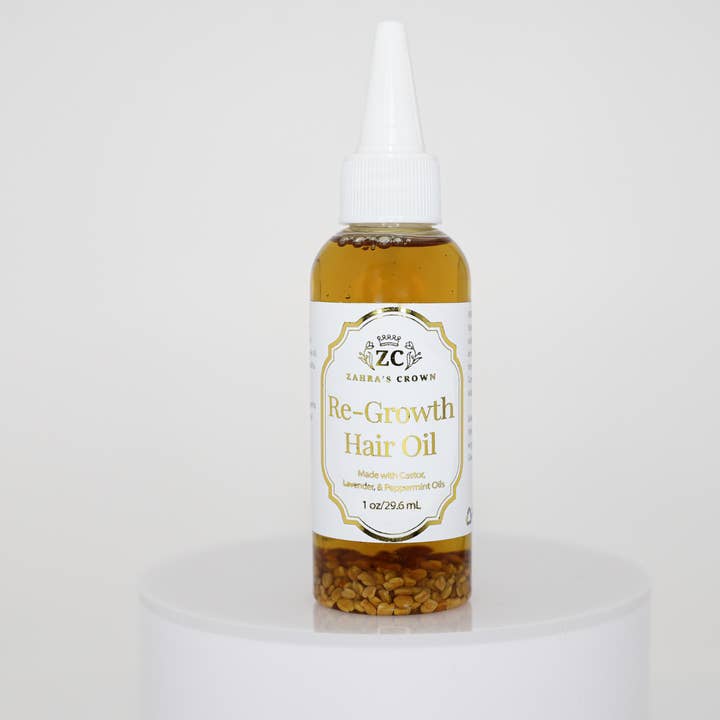 Re-Growth Hair Oil for wholesale by Zahra's Crown