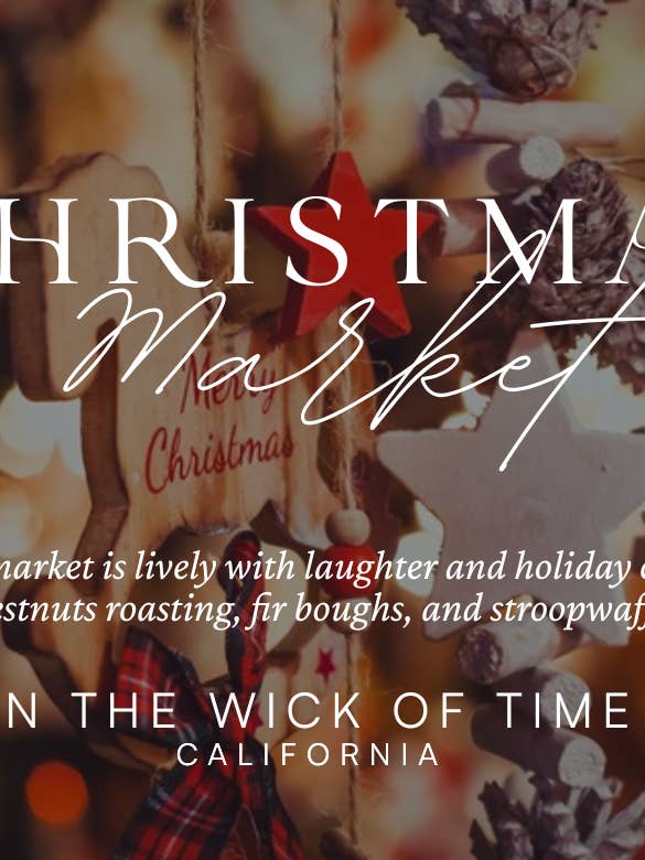 Candela del Mercatino di Natale per la vendita all'ingrosso da parte di In the Wick of Time