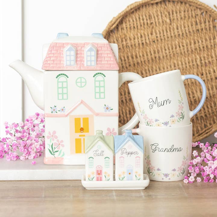 Something Different Wholesale - Wholesale Coffee Mug - Grandma Pastel Floral Mother's Day Mug