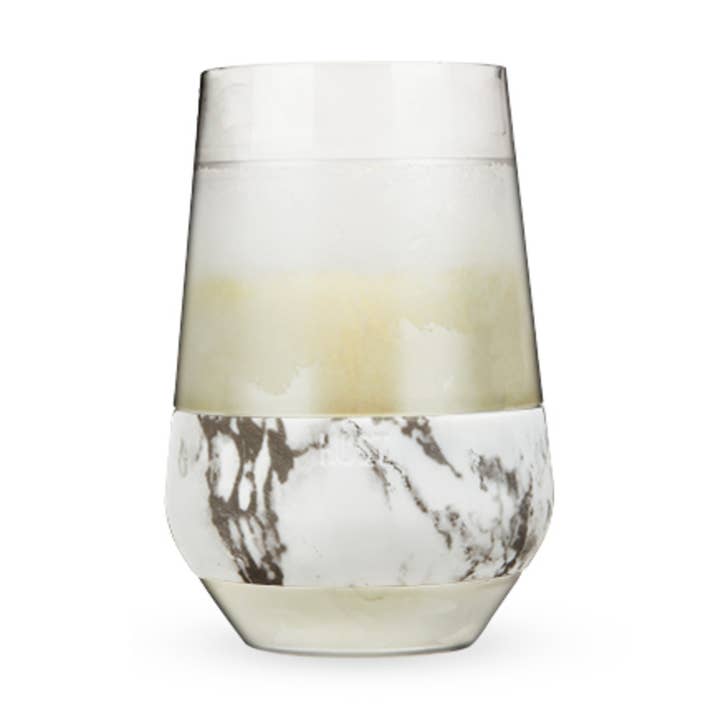 Wine FREEZE™ XL Cooling Cups with Cooling Gel in Marble for wholesale by HOST