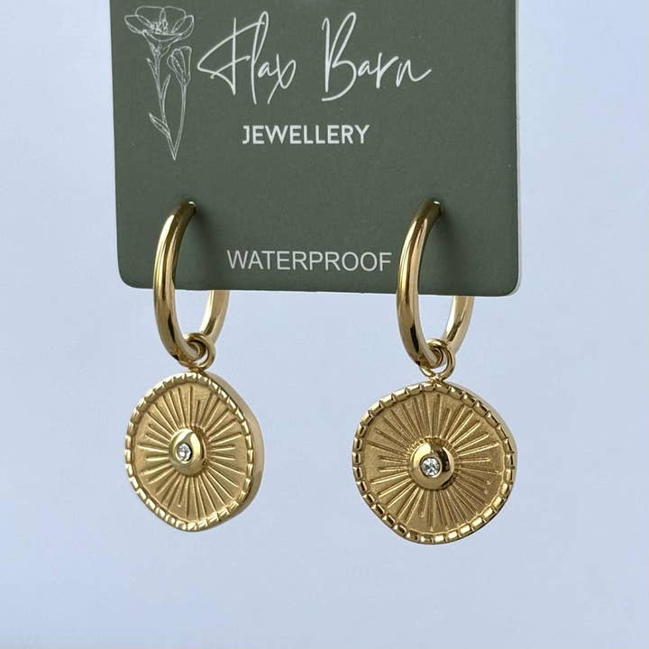 Tarnish Resistant Shield Huggies for wholesale by Flax Barn