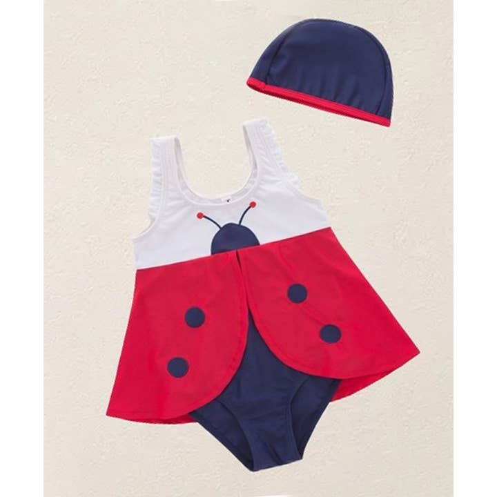 Fennco Styles - Vendita all'ingrosso Costume da bagno a due pezzi - Bambini - Set di costumi da bagno per bambina Ladybug 2 pezzi
