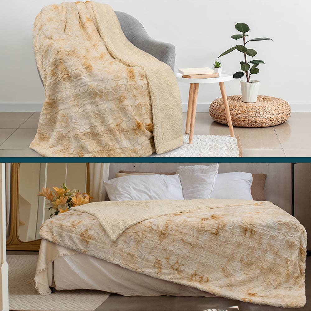 Pavilia – Manta para sofá por atacado – Manta de lã sherpa Minky25